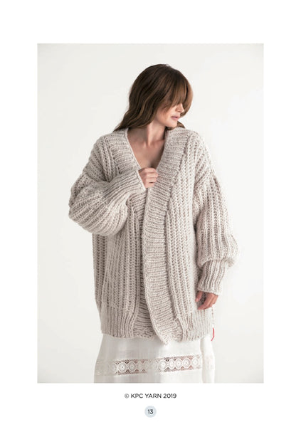 Pattern: Lara Fisherman's Rib Cardigan (Grace Super Chunky