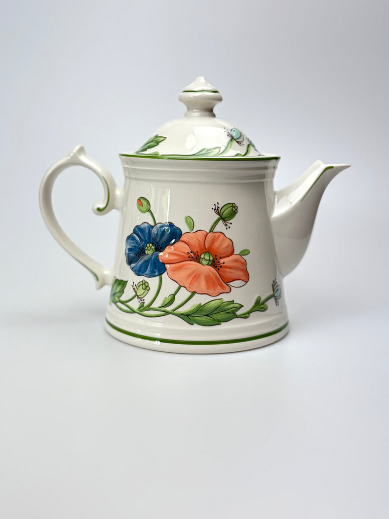 Vintage Villeroy & Boch Amapola Teapot — Vitro Porcelain, West