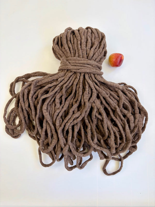 Chunky Felted Roving in Natural Chocolate