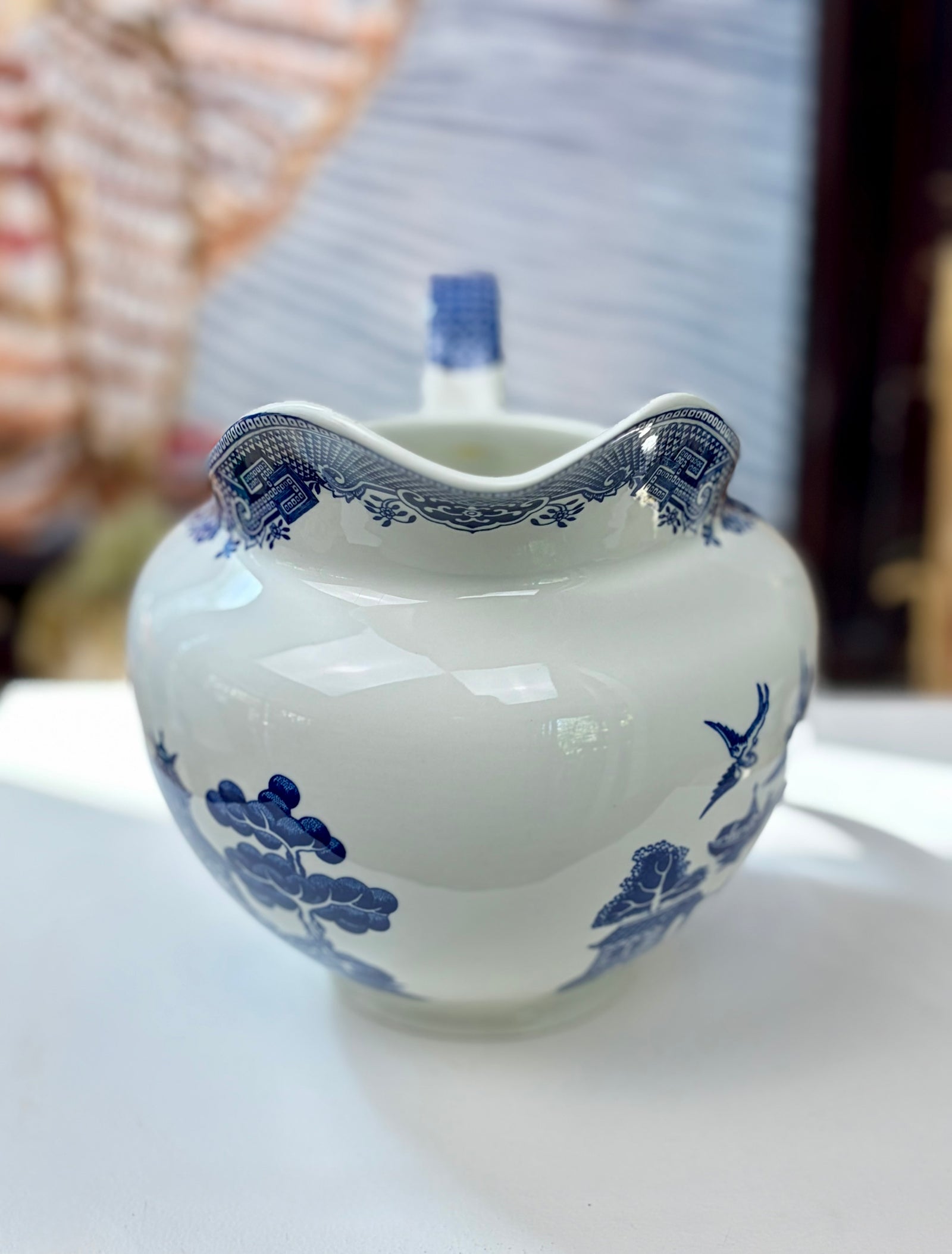 Vintage Churchill Blue Willow Large Jug | Made in England – Jacqui