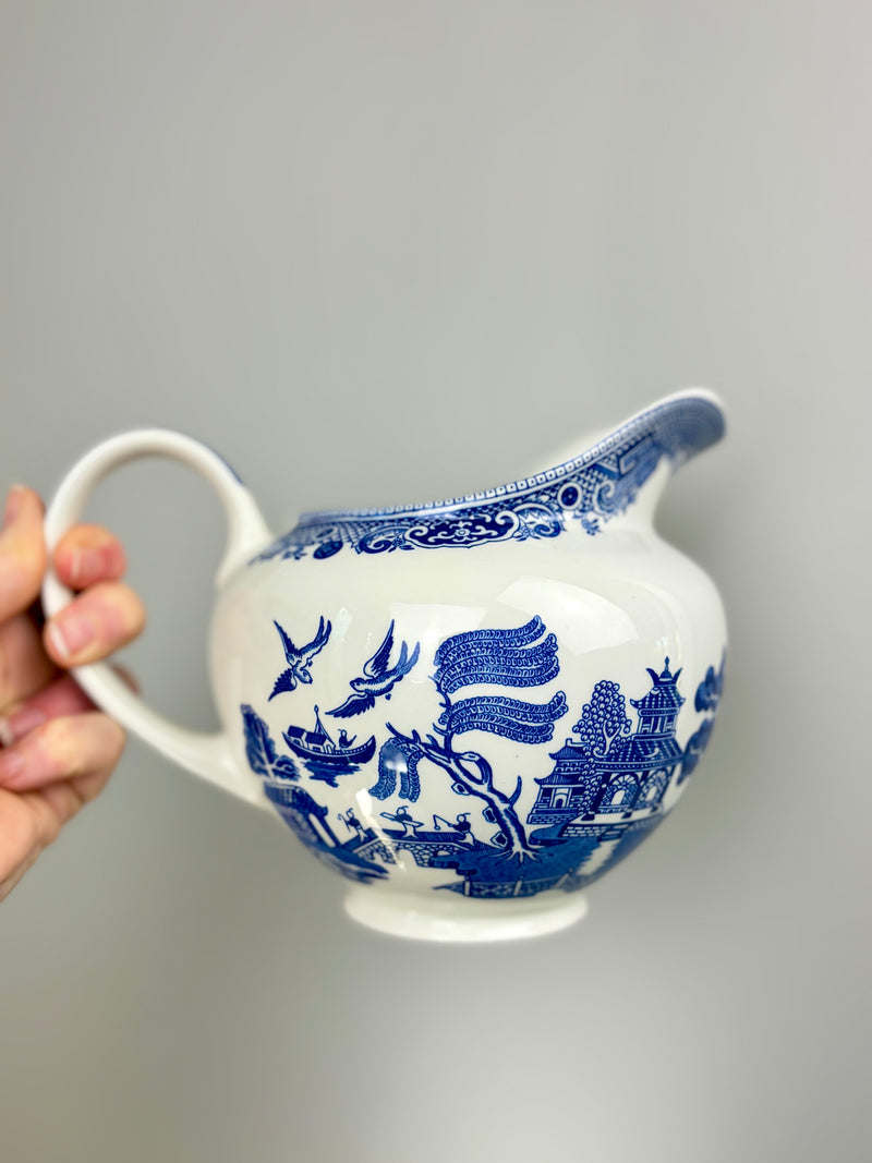 Vintage Churchill Blue Willow Large Jug | Made in England – Jacqui