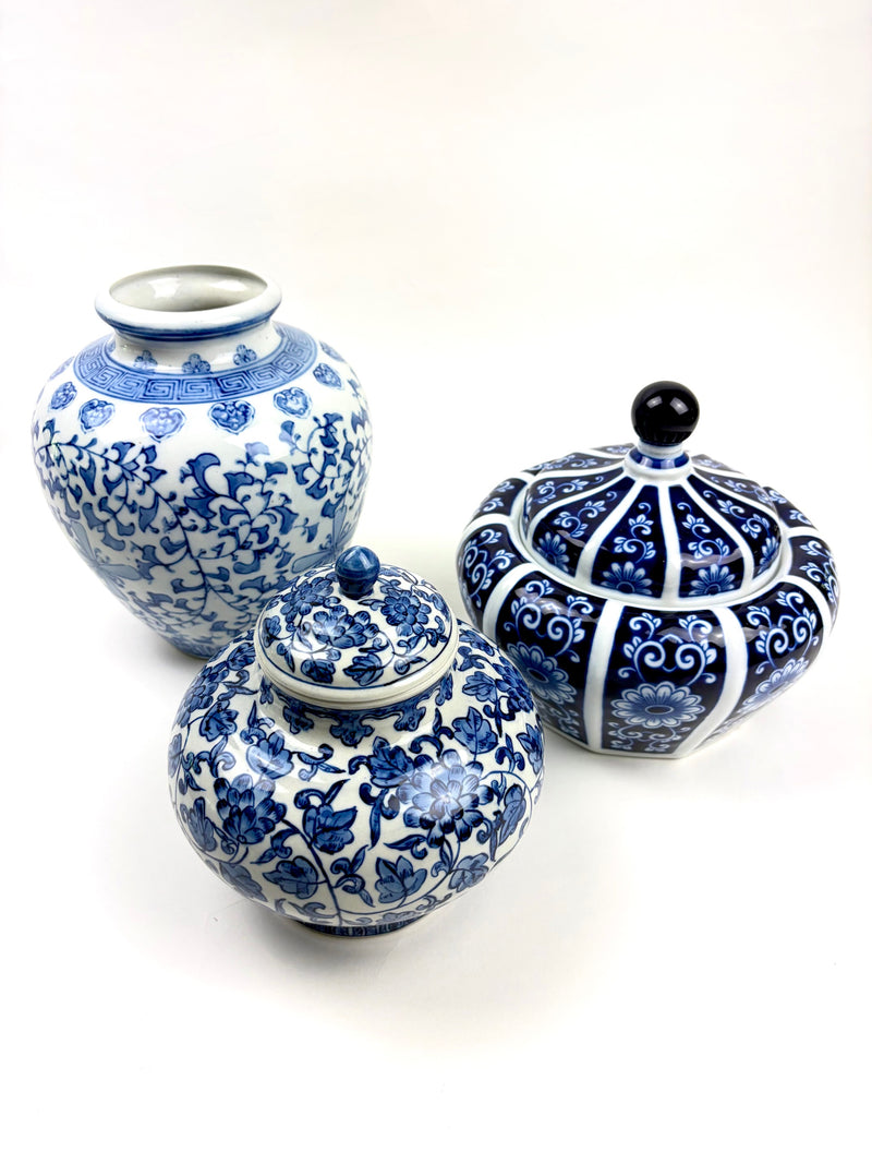 Nanjing Road Blue and White Porcelain Ginger Jar, 20 cm – Jacqui Fink