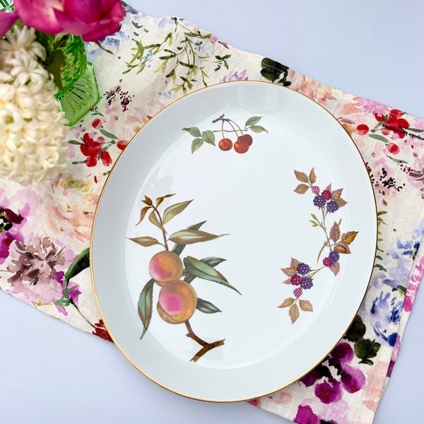 Royal Worcester 'Evesham Gold' Oval Serving Platter 32.5cm — Made