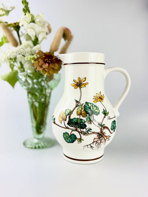 Villeroy & Boch Botanica Ranunculus Pitcher 1L | Discontinued 1983