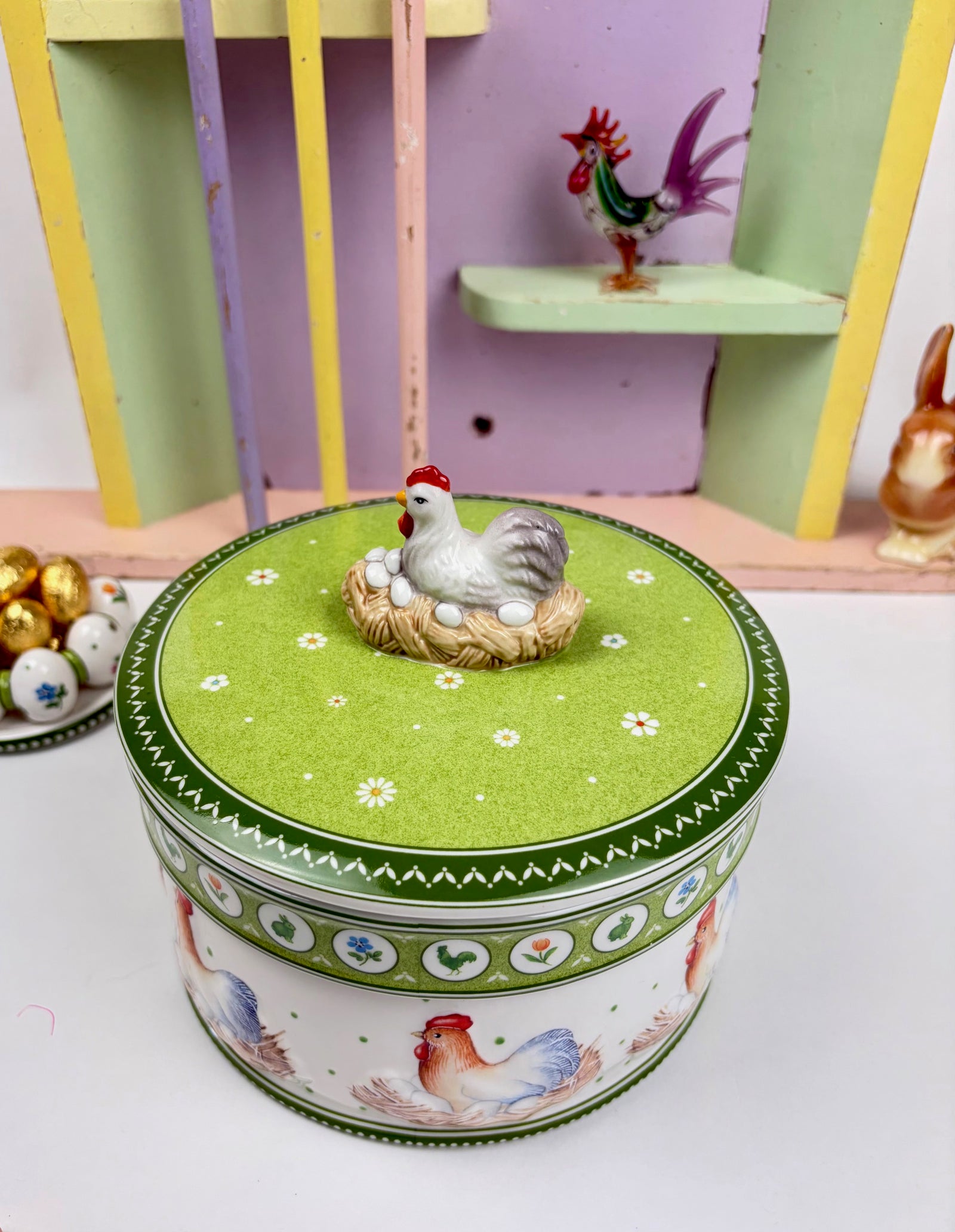 Villeroy & Boch Farmers Spring Grande Canister - Rare 2010 Limited