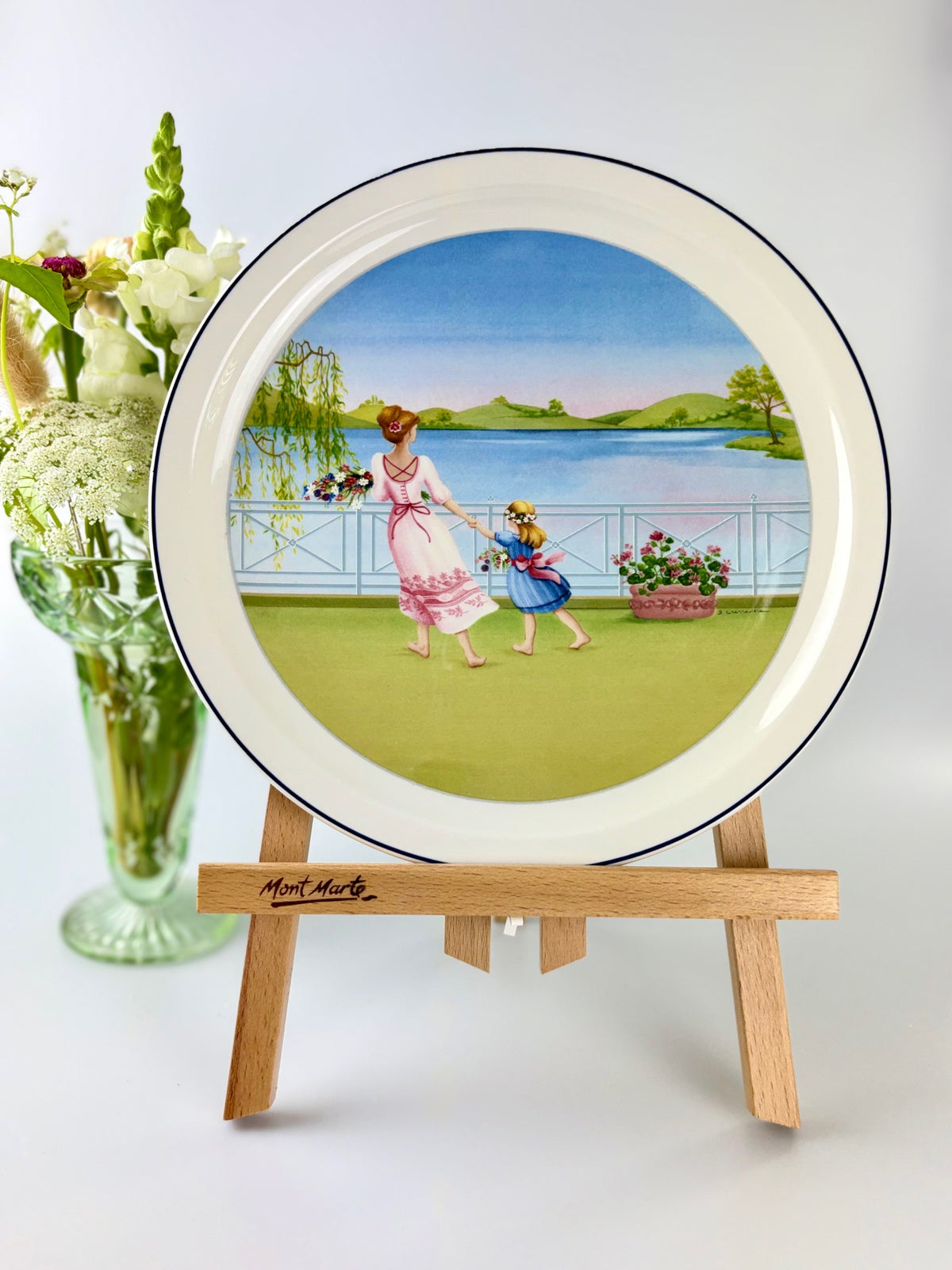 Vintage Clarice Cliff Olde Bristol Serving Platter | 1930s-40s