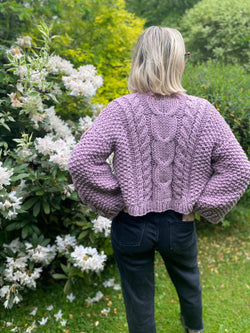 Pattern: Cable Knit Bomber Cardi