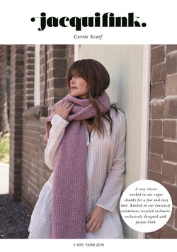 Front Cover of Pattern for Corrie Matching Scarf in Cashmere