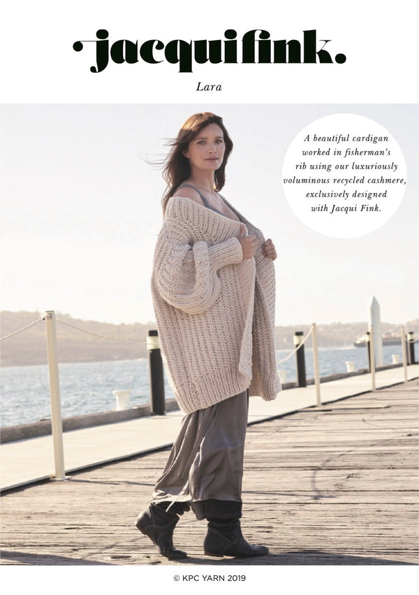 Front Cover of pattern for Lara Cardigan 